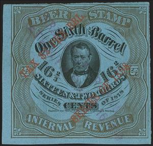 Stamp, Beer - Thomas Corwin (1794-1865), United States of America,  , Beer, Diplomats, Famous People, Lawyers - Advocates, Men, Politicians