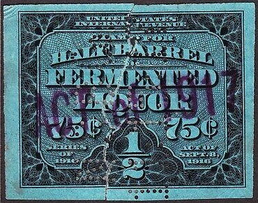 Stamp, Fermented Liquor, United States of America,  , Beer