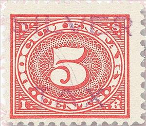 Stamp, Silver Tax - Numeral, United States of America,  , Numbers