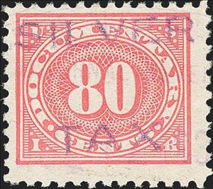 Stamp, Silver Tax - Numeral, United States of America,  , Numbers