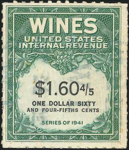 Stamp, Wines - Series of 1941, United States of America,  , Letters (Alphabet), Numbers, Wine