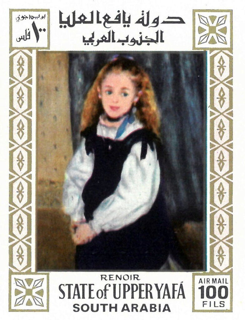 Helene Grimpel with Pink Hair Bow, by Renoir