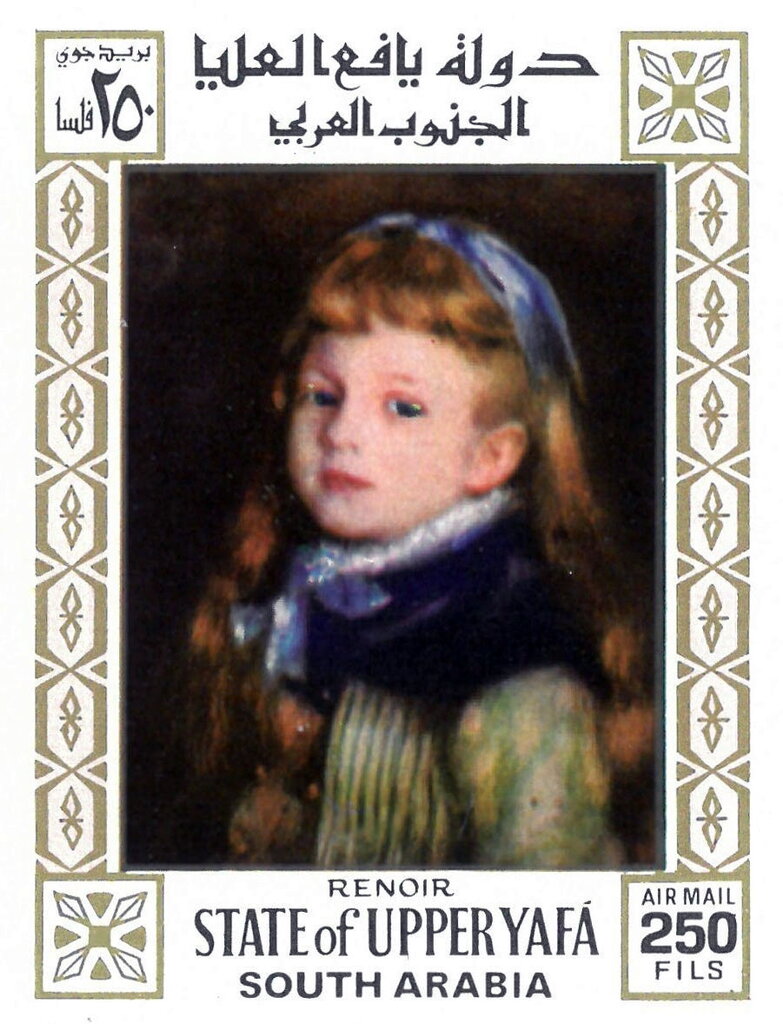 Yvonne Grimpel with Blue Hair Bow, by Renoir