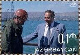 Stamp, Heydar Aliyev, President of Azerbaijan, Azerbaijan,  , Famous People, Heads of State
