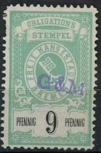 Stamp, Obligation, Bremen,  , Keys