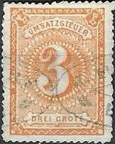 Stamp, Value Added Tax, Bremen,  , Numbers