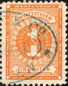 Stamp, Value Added Tax, Bremen,  , Numbers