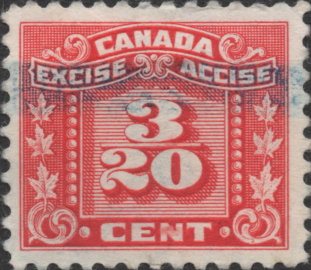 Numeral with three maple leaves on each side