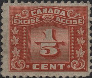 Stamp, Numeral with three maple leaves on each side, Canada,  , Leaves, Numbers