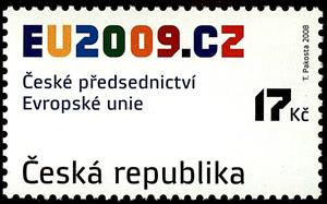 Stamp, Logo of the Czech Presidency in the Council of the EU, Czech Republic,  , European Union, Logos