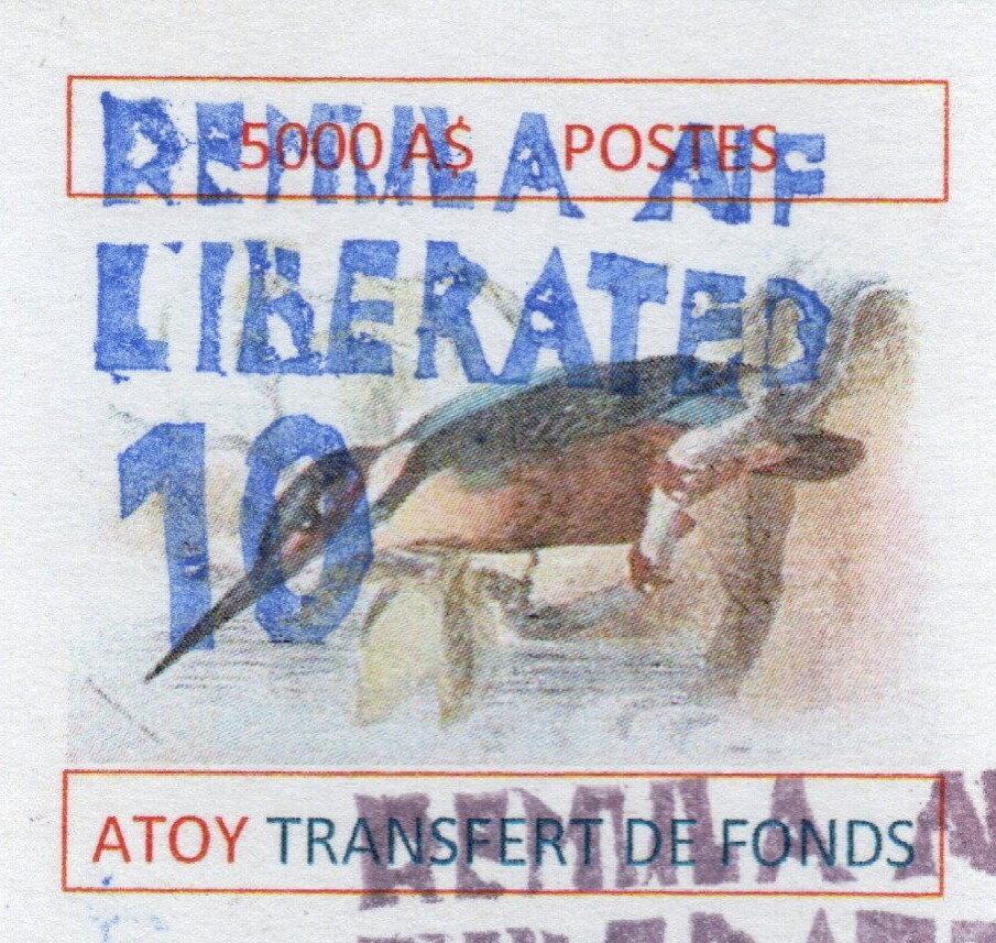 Dam Batai - Remila Liberated overprint 10 / bird