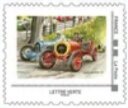Stamp, Angouleme Ramparts Circuit Discovery. red racing car, France,  , Motor Racing, Racing Cars