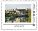 Stamp, Angouleme Ramparts Circuit Discovery. river view, France,  , Townscapes / City Views