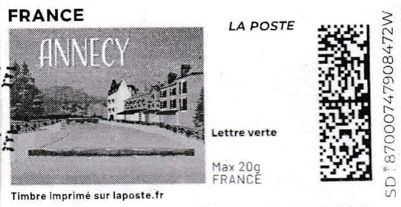 Annecy. in black. Redesign without laposte logo