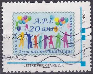 Stamp, API 20 years Association Philateliques Ignymontaine1990-2010, France,  , Anniversaries and Jubilees, Clubs of Stamp Collectors