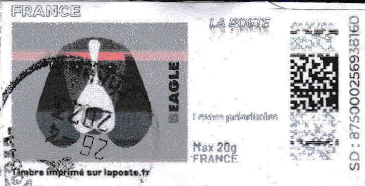 Beagle in black. Redesign without laposte logo