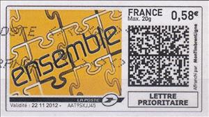 Stamp, Ensemble, France,  