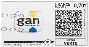 Stamp, GAN Assurances, France,  , Insurances