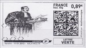 Stamp, Judge or lawyer, France,  , Lawyers - Advocates