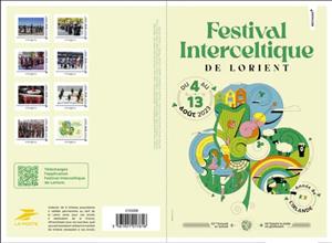 Souvenir Sheet, Lorient Interceltic Festival 2023, France,  , Dance, Festivals, Music, Musical Instruments, Musicians, Promotional Posters, Suits and Costumes