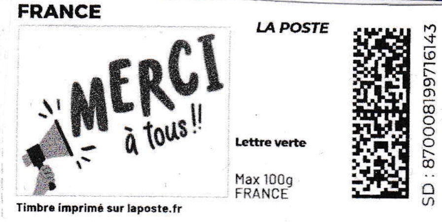 Merci a Tous. Redesign without laposte logo