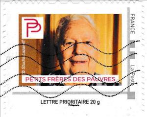 Stamp, Petits Freres des Pavres, France,  , Charity, Old Age
