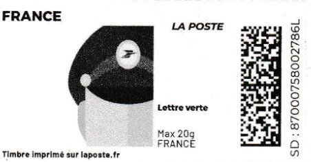 Stamp, Postman. Redesign without laposte logo, France,  , Postmen