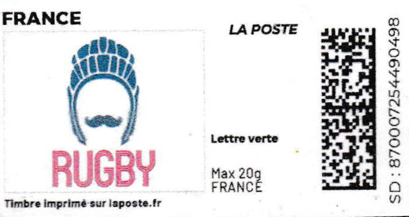 Rugby Hat in colour. Redesign without laposte logo