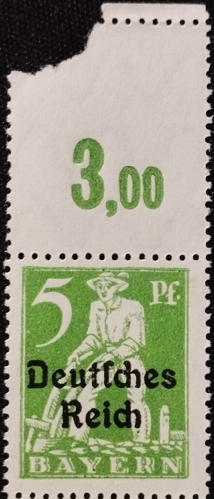Stamps of Bavaria overprinted Deutsches Reich