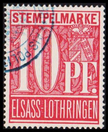 Elsass-Lothringen, 10 pfennig