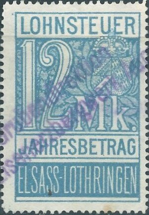 Elsass-Lothringen, 12 mark