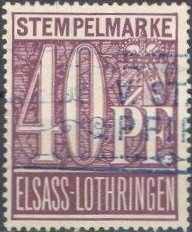 Elsass-Lothringen, 40 pfennig