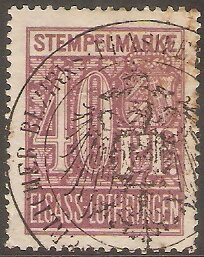 Stamp, Elsass-Lothringen, 40 pfennig, German Realm,  , Coats of Arms, Numbers