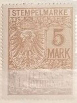 Elsass-Lothringen, 5 mark
