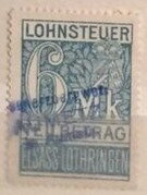 Elsass-Lothringen, 6 mark