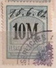 Elsass-Lothringen, Court Costs, 10 mark