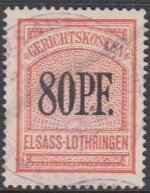 Elsass-Lothringen, Court Costs, 80 pfennig