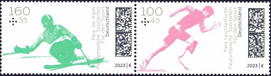 Se-tenant, Paralympic Sports, Germany, Federal Republic,  , Paralympics, Sports