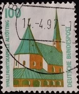Stamp, Pilgrimage Chapel, Altötting, Germany, Federal Republic,  , Churches - Cathedrals - Basilicas - Chapels