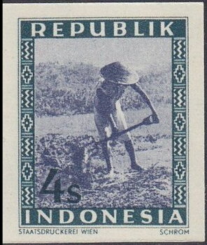 Stamp, Peasant, Indonesia,  , Agriculture