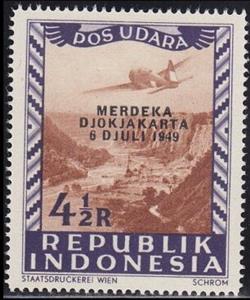 Stamp, Plane over Buffalo Canyon, Indonesia,  , Aircraft, Aviation, Landscapes
