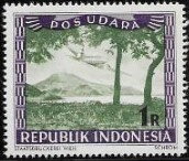 Plane over Sumatra Mountain