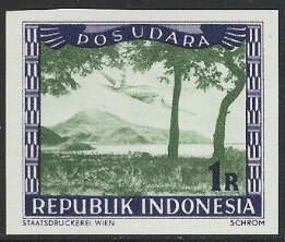 Plane over Sumatra Mountain