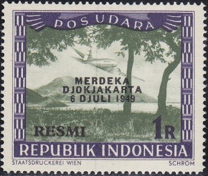 Plane over Sumatra Mountain
