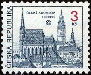 Stamp, ČESKÝ KRUMLOV (UNESCO World heritage site since 1992), Czech Republic,  , UNESCO World Heritage Sites, Townscapes / City Views