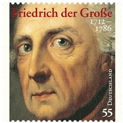 Stamp, Frederick II (Anton  Graff ), Germany, Federal Republic,  , Kings, Anniversaries and Jubilees