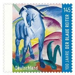 Stamp, Blue Horse(Franz Marc), Germany, Federal Republic,  , Horses, Art