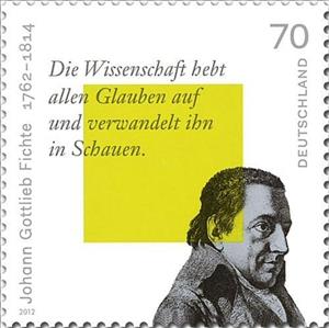 Stamp, Johann Gottlieb Fichte, Germany, Federal Republic,  , Philosophers, Anniversaries and Jubilees