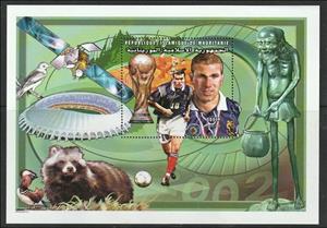 Souvenir Sheet, FIFA World Cup 2002, Mauritania,  , Football (Soccer), Sports