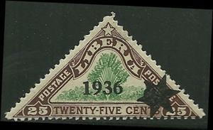 Stamp, Traveler's Tree, Liberia,  , Triangle Stamps